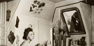 Leonor Fini dans son atelier rue Payenne à Paris vers 1952 © Courtesy Galerie Minsky